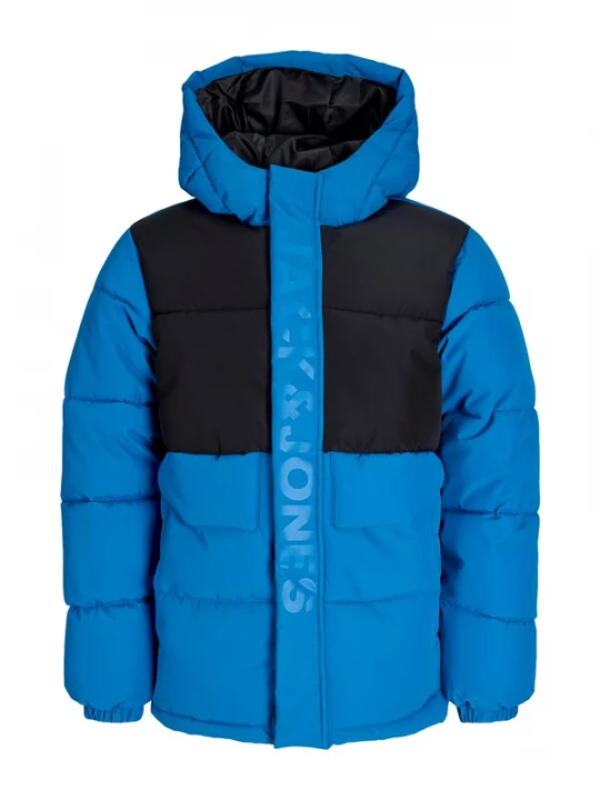 Foto van product Jack & Jones Junior Winterjas 'JCOSpeed' neonblauw / zwart