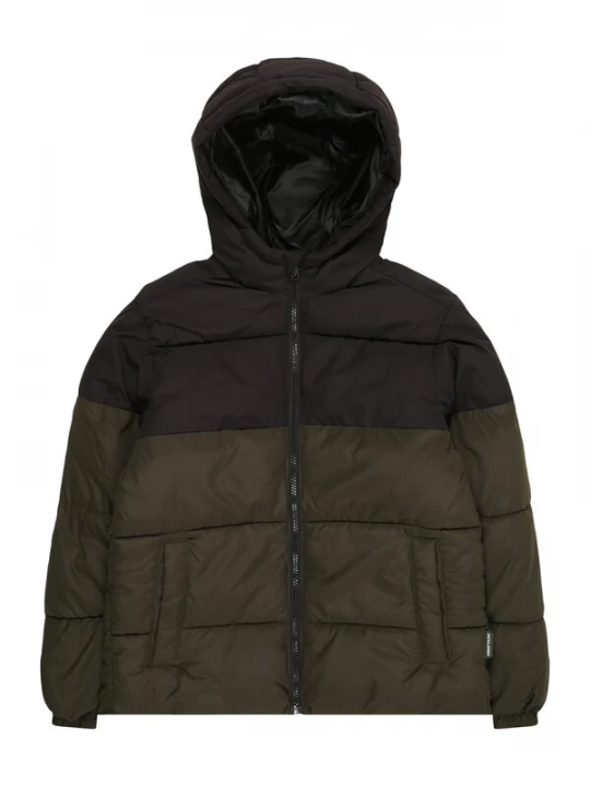 Foto van product Jack & Jones Junior Winterjas 'JJMaze' donkergroen / zwart