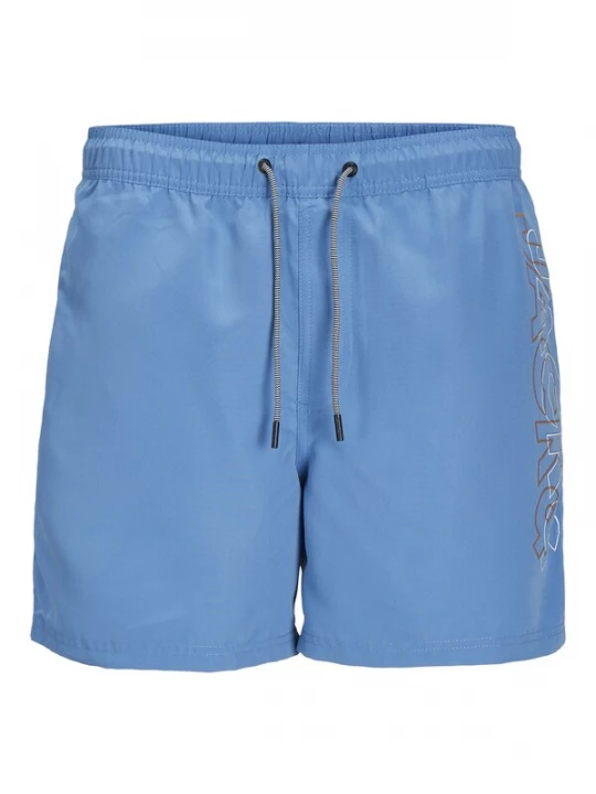 Foto van product Jack & Jones Junior Zwemshorts 'JPSTFiji' lichtblauw / geel / oranje