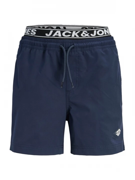 Foto van product Jack & Jones Junior Zwemshorts 'JPSTMaui' navy / zwart / wit