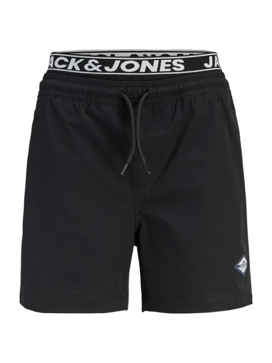 Foto van product Jack & Jones Junior Zwemshorts 'JPSTMaui' zwart / wit
