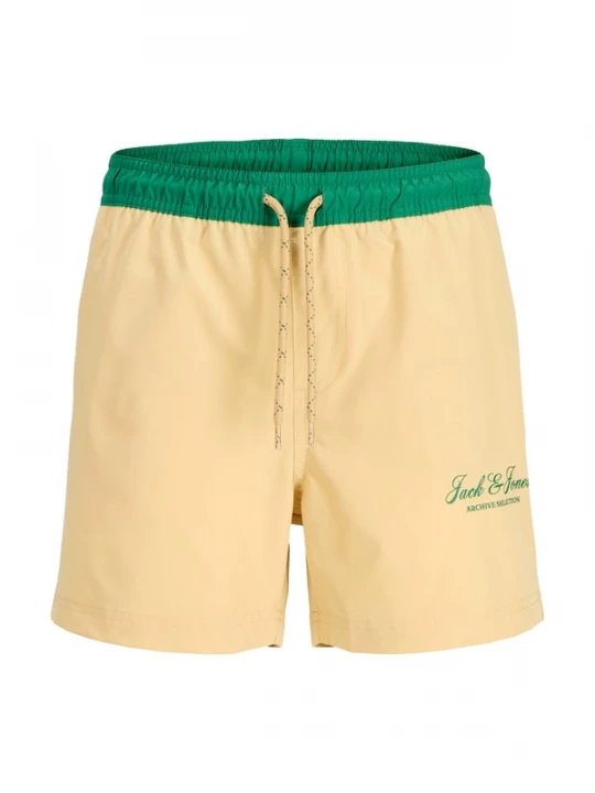 Foto van product Jack & Jones Junior Zwemshorts 'Maui Archive' geel / groen