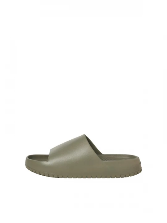 Foto van product JACK & JONES Muiltjes 'Ripple Moulded' olijfgroen