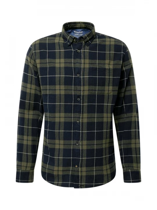 Foto van product JACK & JONES Overhemd beige / riet / donkergroen