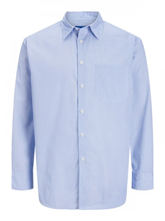Foto van product JACK & JONES Overhemd 'Bill' kobaltblauw / wit