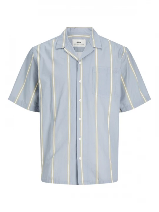 Foto van product JACK & JONES Overhemd 'CAIN' duifblauw / honing / wit