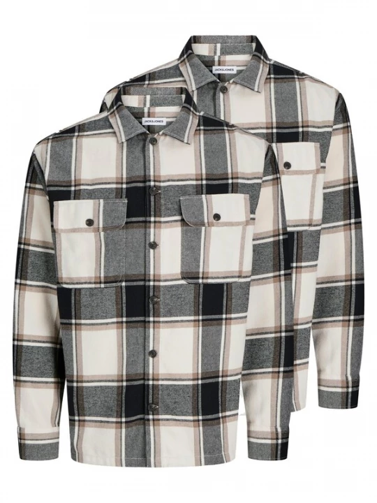 Foto van product JACK & JONES Overhemd 'Charge' beige / bruin / grijs / zwart
