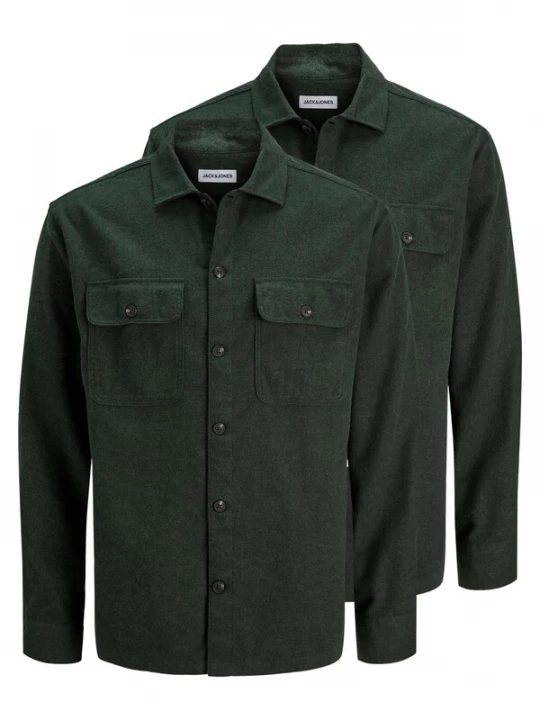 Foto van product JACK & JONES Overhemd 'Charge' donkergroen