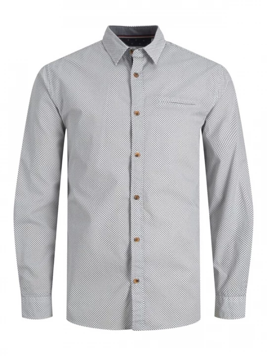 Foto van product JACK & JONES Overhemd donkerblauw / offwhite