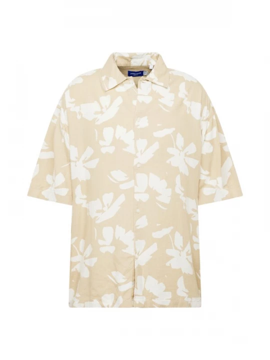 Foto van product JACK & JONES Overhemd 'FARO' cappuccino / wit