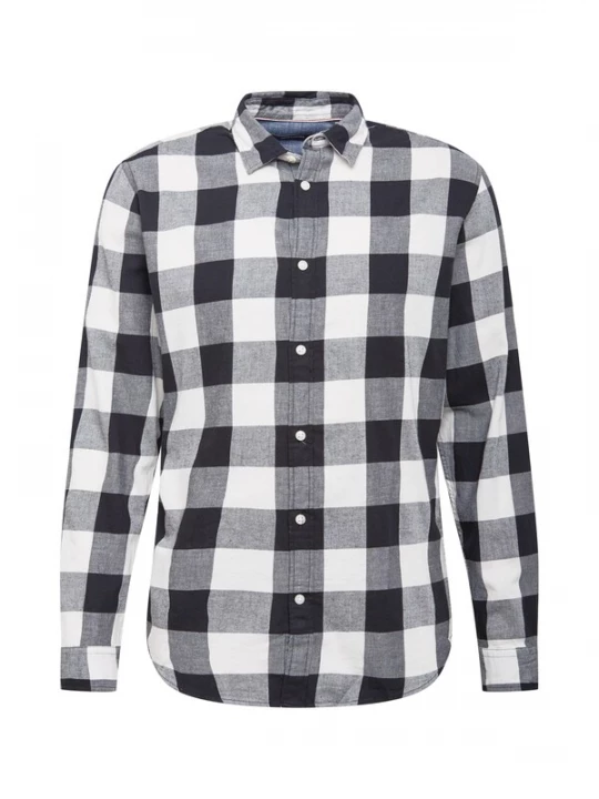 Foto van product JACK & JONES Overhemd 'Gingham' zwart / wit