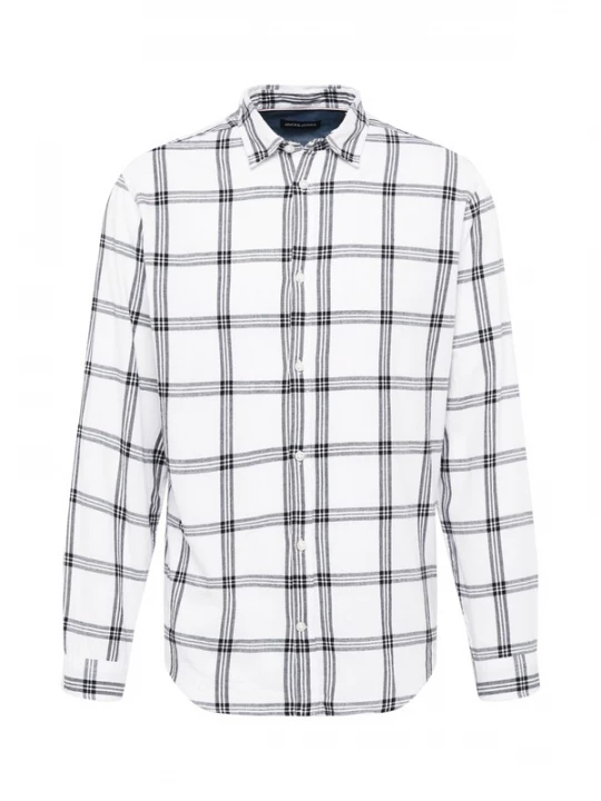 Foto van product JACK & JONES Overhemd 'Gingham' zwart / wit