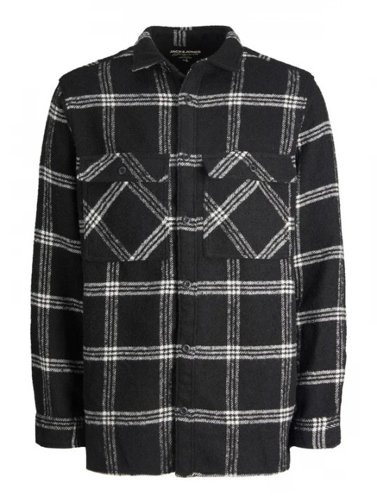 Foto van product JACK & JONES Overhemd 'GORDON' zwart / wit