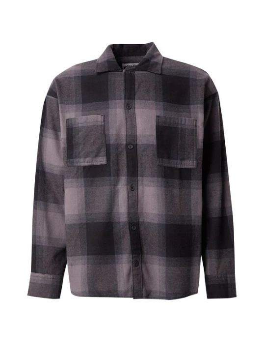 Foto van product JACK & JONES Overhemd 'JCOREFLEX DARREN' grijs / zwart