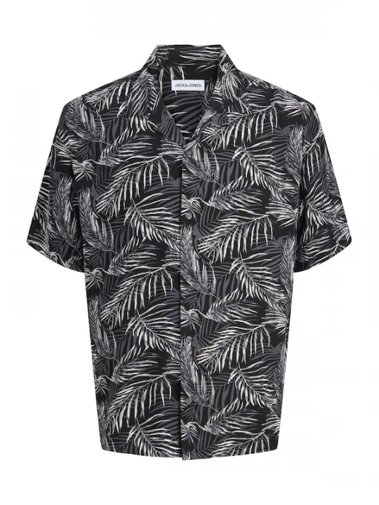 Foto van product JACK & JONES Overhemd 'JJEJeff' grijs / zwart / wit