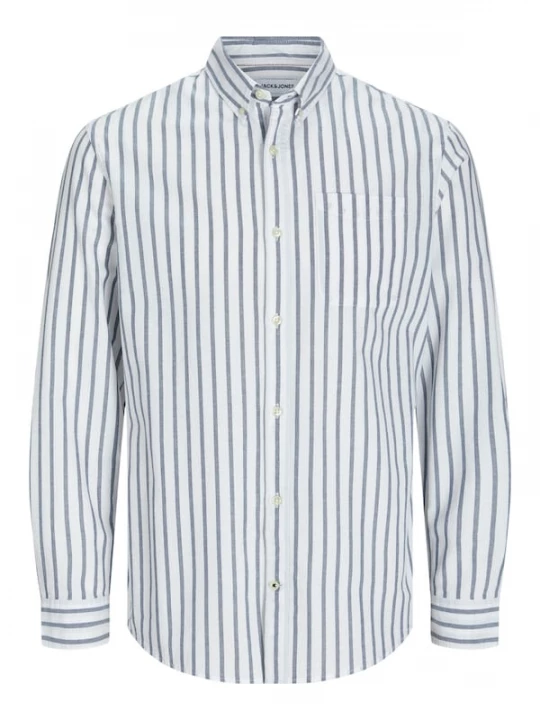 Foto van product JACK & JONES Overhemd 'JJEOxford' donkerblauw / wit