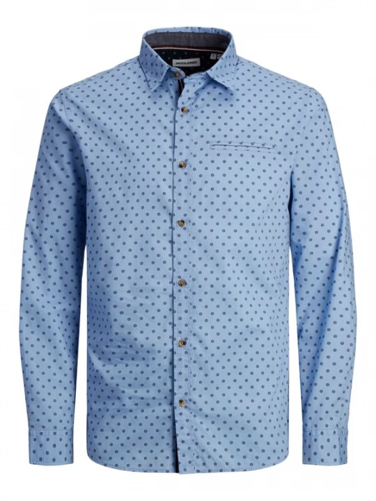 Foto van product JACK & JONES Overhemd 'JJETrekota' marine / lichtblauw