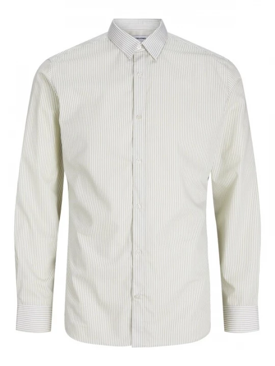 Foto van product JACK & JONES Overhemd 'JJJoe' lichtbeige / grijs
