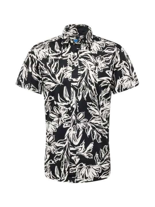 Foto van product JACK & JONES Overhemd 'JORLafayette' zwart / wit