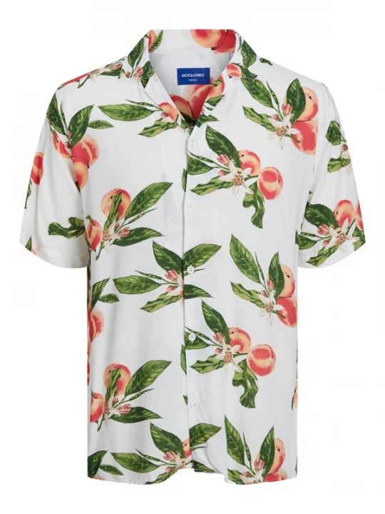 Foto van product JACK & JONES Overhemd 'JORLUKE ' grasgroen / perzik / donkeroranje / wit