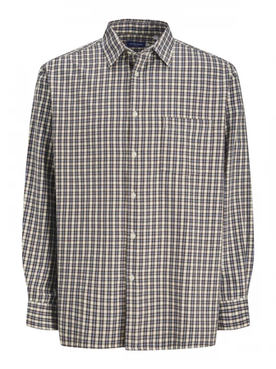 Foto van product JACK & JONES Overhemd 'JORRobb' lichtblauw / donkerbruin / natuurwit