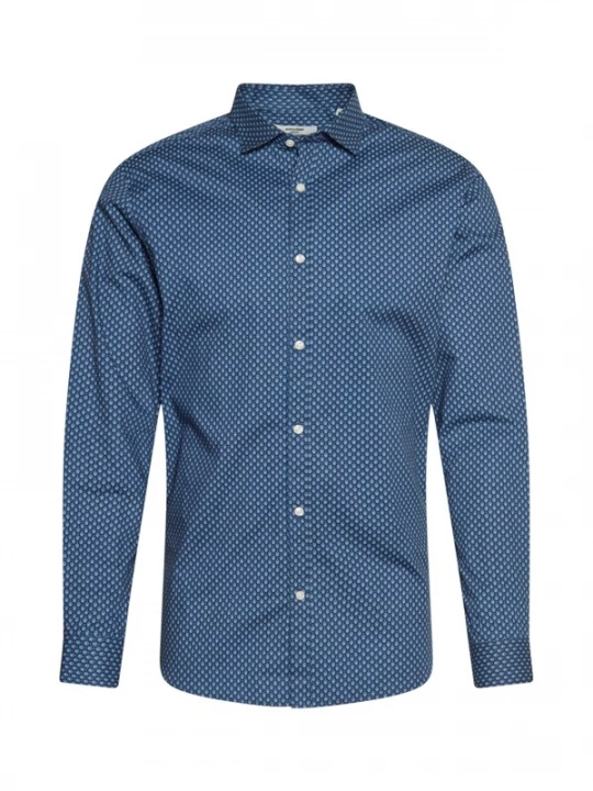 Foto van product JACK & JONES Overhemd 'JPRBLABLACKPOOL' blauw / marine / wit