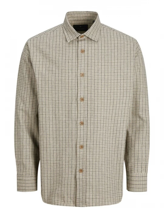 Foto van product JACK & JONES Overhemd 'JPRBLAbradfort' greige / zwart / wit