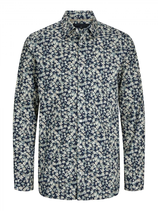 Foto van product JACK & JONES Overhemd 'JPRBLALeeds' navy / smoky blue / taupe / greige