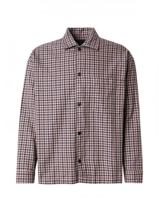 Foto van product JACK & JONES Overhemd 'JPRBLAMADISON' nachtblauw / brokaat / donkerrood