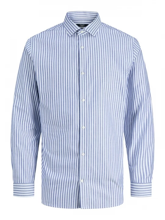 Foto van product JACK & JONES Overhemd 'JPRBLAPARKER' donkerblauw / wit