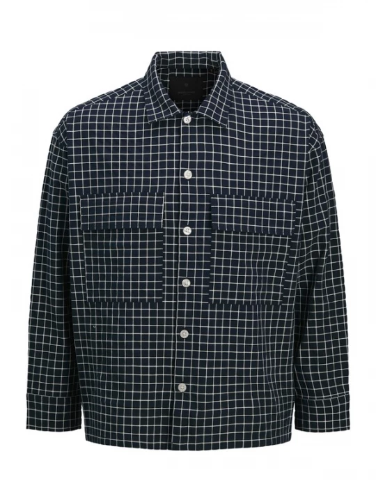 Foto van product JACK & JONES Overhemd 'JPRBLATRAVIS' nachtblauw / wit