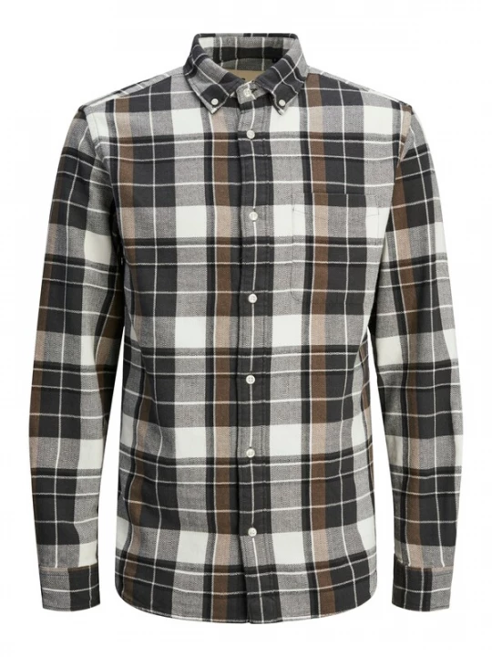Foto van product JACK & JONES Overhemd 'JPRBLUBrook' bruin / grijs / zwart / wit