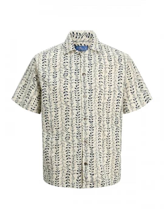 Foto van product JACK & JONES Overhemd 'JPRBLULYON' beige / navy