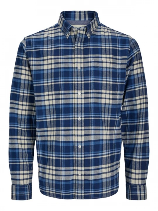 Foto van product JACK & JONES Overhemd 'JPRBLunorris' blauw / saffier / wolwit