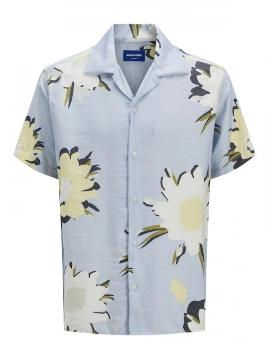 Foto van product JACK & JONES Overhemd lichtblauw / pasteelgeel / olijfgroen / offwhite