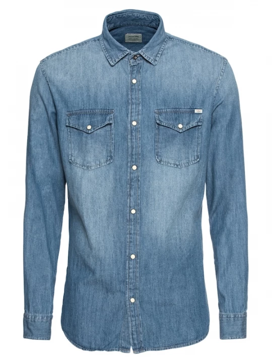 Foto van product JACK & JONES Overhemd 'Sheridan' blauw denim