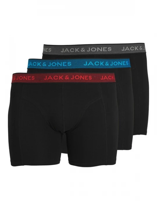 Foto van product Jack & Jones Plus Boxershorts azuur / grijs / antraciet / bloedrood