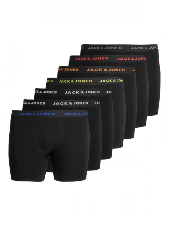 Foto van product Jack & Jones Plus Boxershorts blauw / geel / rood / zwart