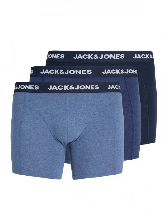 Foto van product Jack & Jones Plus Boxershorts 'JACFax' navy / saffier / donkerblauw / wit