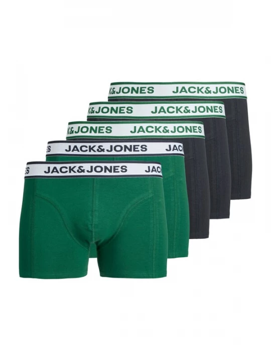 Foto van product Jack & Jones Plus Boxershorts 'JACNOLAN' donkergroen / zwart
