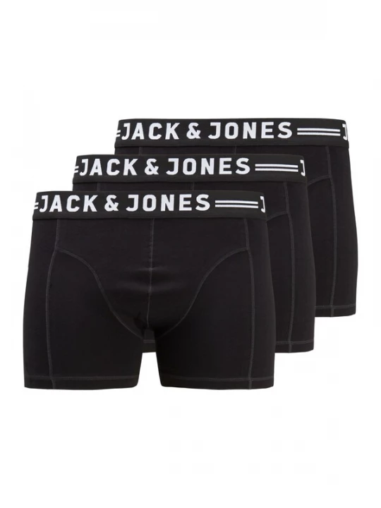 Foto van product Jack & Jones Plus Boxershorts 'Sense' zwart / wit