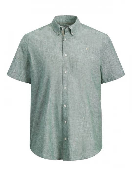 Foto van product Jack & Jones Plus Overhemd 'JPRBLUSUMMER' donkergroen / wit