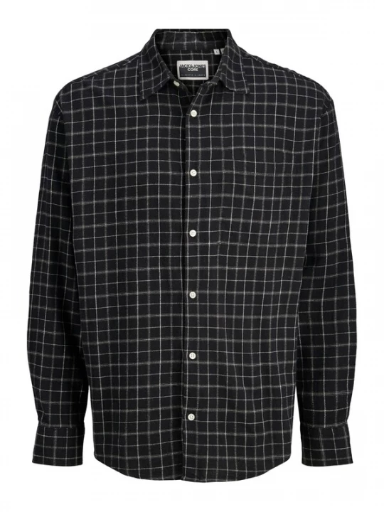 Foto van product Jack & Jones Plus Overhemd zwart / wit