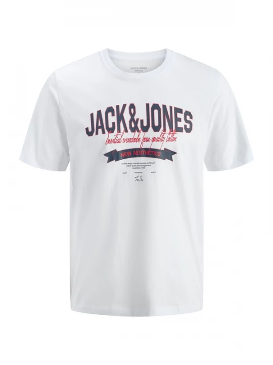 Foto van product Jack & Jones Plus Shirt donkerblauw / grenadine / wit