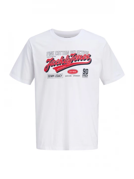 Foto van product Jack & Jones Plus Shirt donkerblauw / knalrood / wit