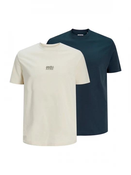 Foto van product Jack & Jones Plus Shirt 'JCOBREEZE' beige / marine / grijs