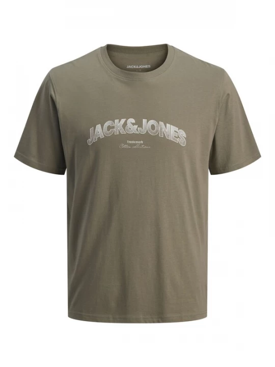 Foto van product Jack & Jones Plus Shirt 'JJAVERY' kaki / offwhite