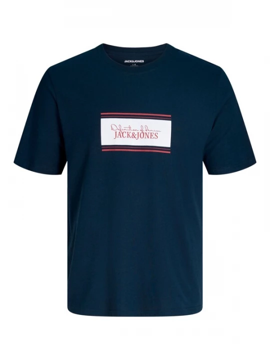 Foto van product Jack & Jones Plus Shirt 'JJBUSTER' marine / watermeloen rood / wit