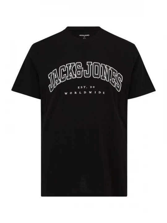 Foto van product Jack & Jones Plus Shirt 'JJECALEB' antraciet / zwart / wit