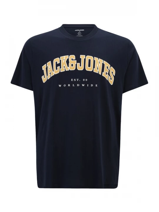 Foto van product Jack & Jones Plus Shirt 'JJECALEB' sand / navy / wit